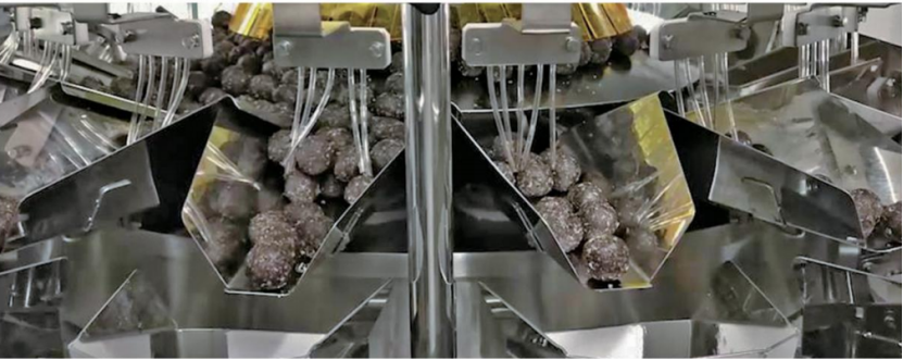 Multihead weigher for chocolate