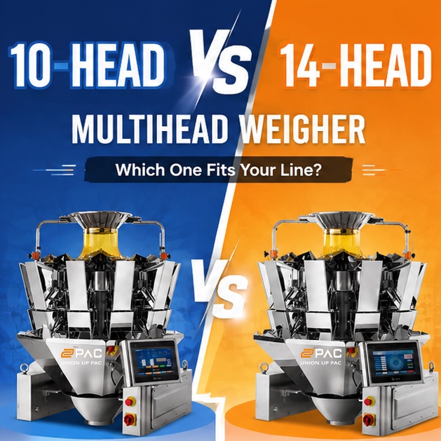 Balança multicabeças de 10 ou 14 cabeças: qual é a ideal para a sua linha de produção?