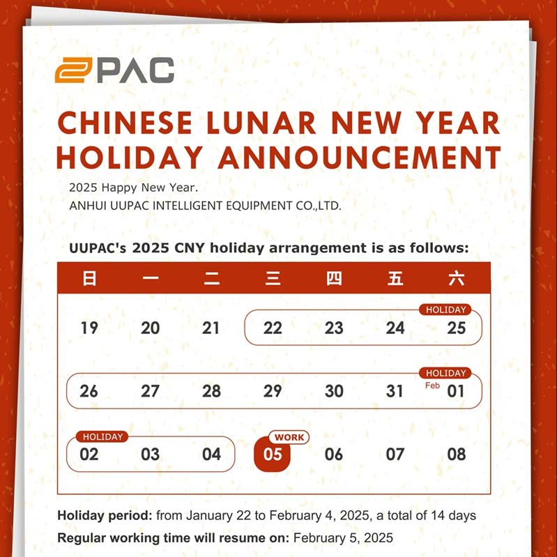 Aviso de férias 2025 Ano Novo Chinês 